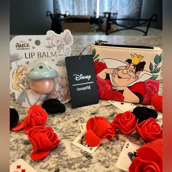 Loungefly Handbags - Disney Loungefly Alice in Wonderland Pouch and Lip Balm
